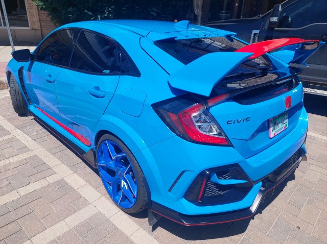 2021 Type R - Rear - Driver BLUE n Red in Streets 7-2-2023.jpg